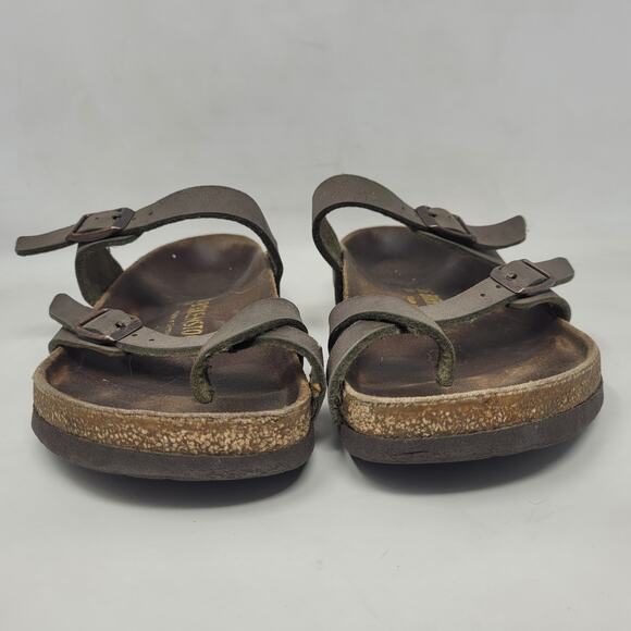 Birkenstock Sandals EU36 US5 Mayari Birko-Flor Mocha Brown Slides Slip On - Picture 3 of 11